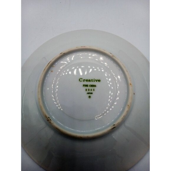 Saucer Regency Rose Creative Fine China 6" Vintage Flowers Gold Rim Discontinued - Picture 11 of 16